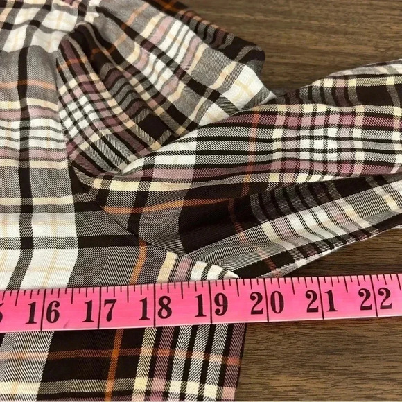 Plaid Ruffle Women's Top - Picture 8 of 11